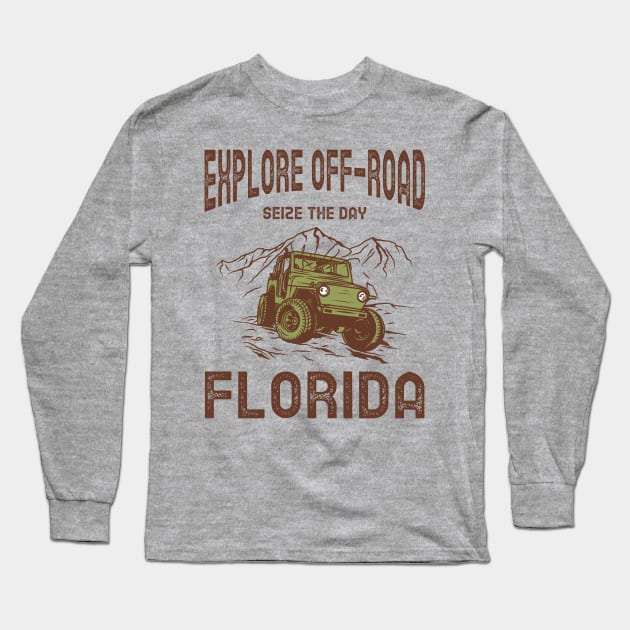 Florida Off-Road Long Sleeve T-Shirt by DenzLLC